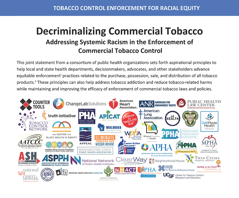 tobacco control profiles Enforcement