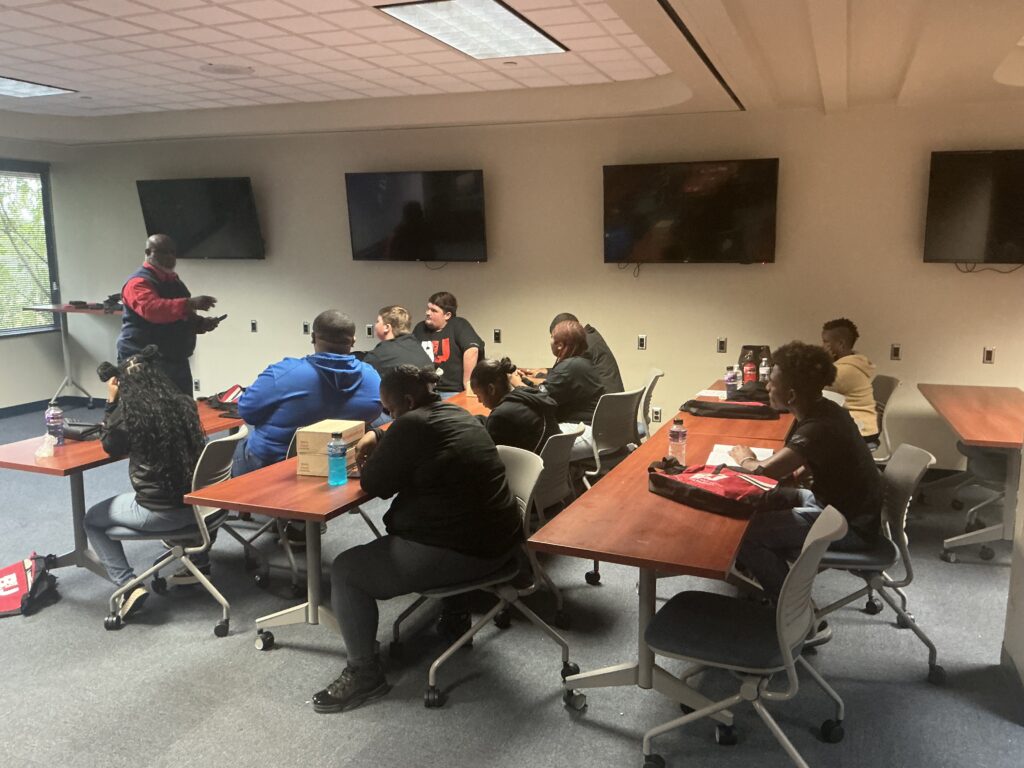 Youth ambassadors participating in the BU Youth Tobacco and Vaping Prevention training.